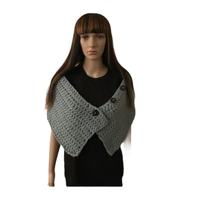 Button Cowl Neck